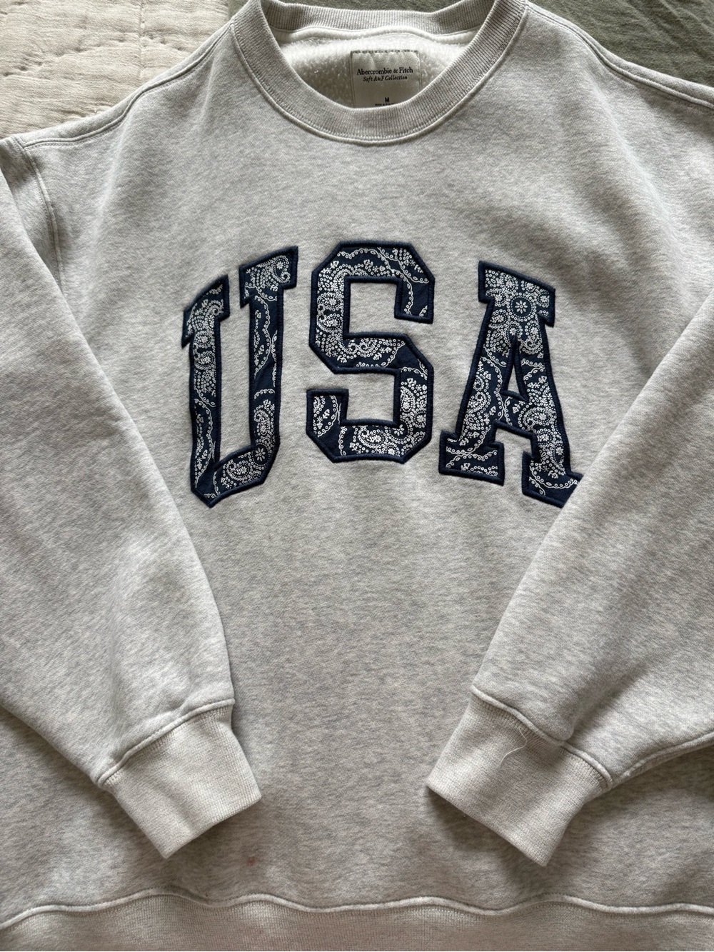 Abercrombie & Fitch USA Crewneck Sweatshirt